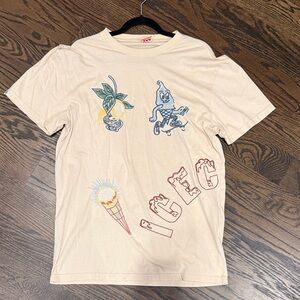 Icecream Cream Graphic Tee with Colorful Designs
